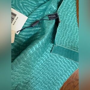 NWT Helen Welsh Group Turquoise Scarf Saks Off 5th Ave Outlet $85/50